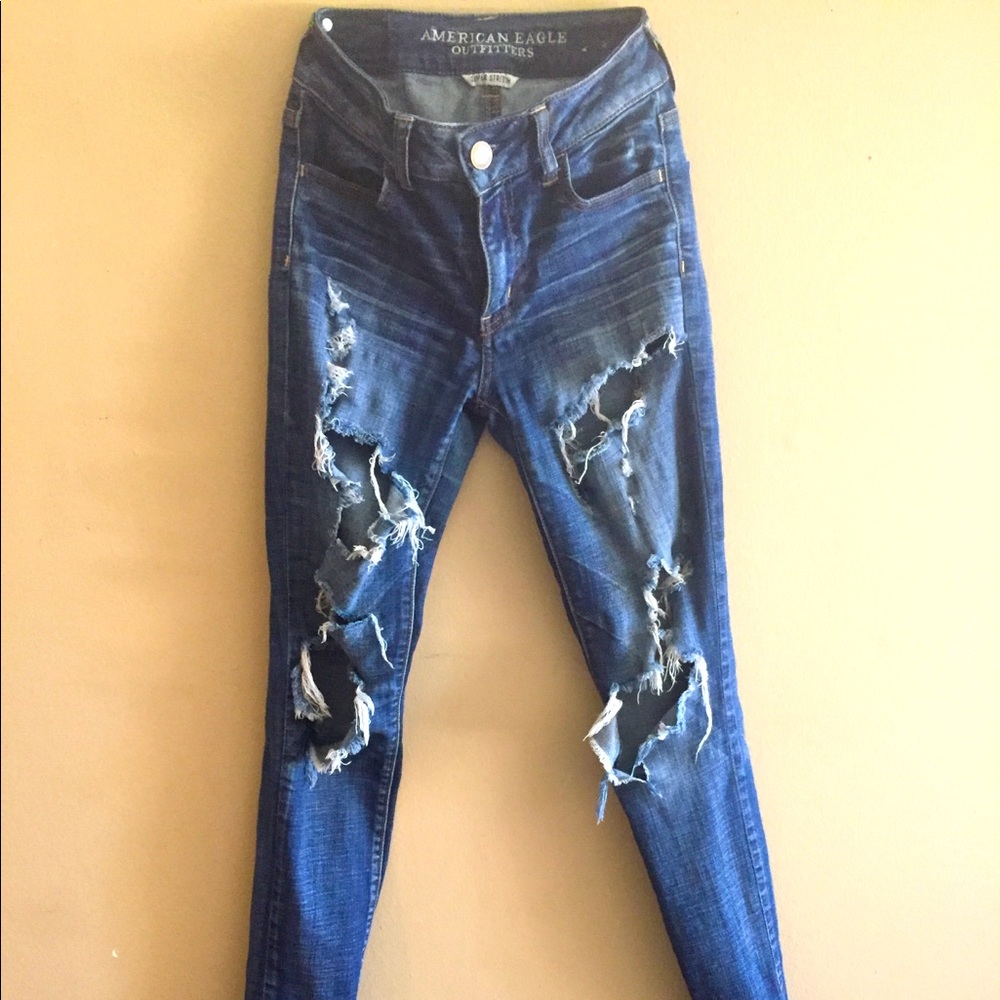 Skinny jeans mid/high rise